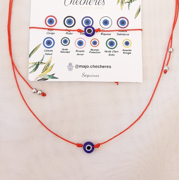 Pack Collarsito y Pulsera Hilo Ojito
